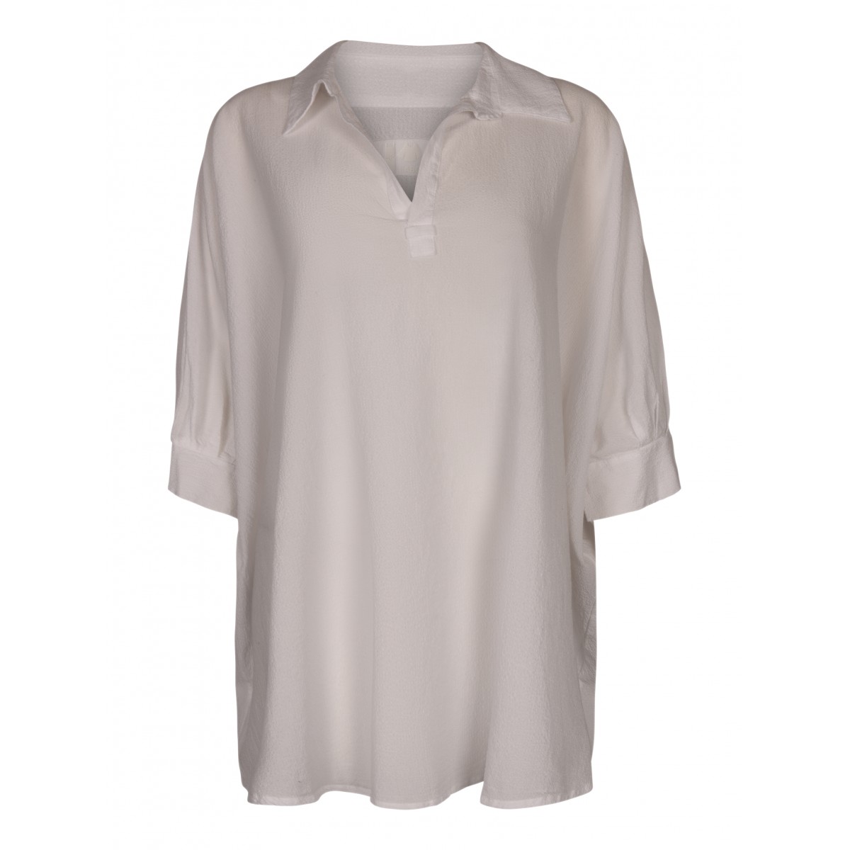 Oversize Luisa White Cotton Shirt