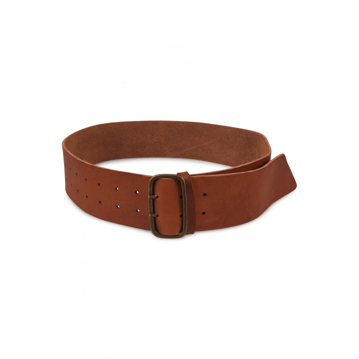 Papaya Brown Leather belt