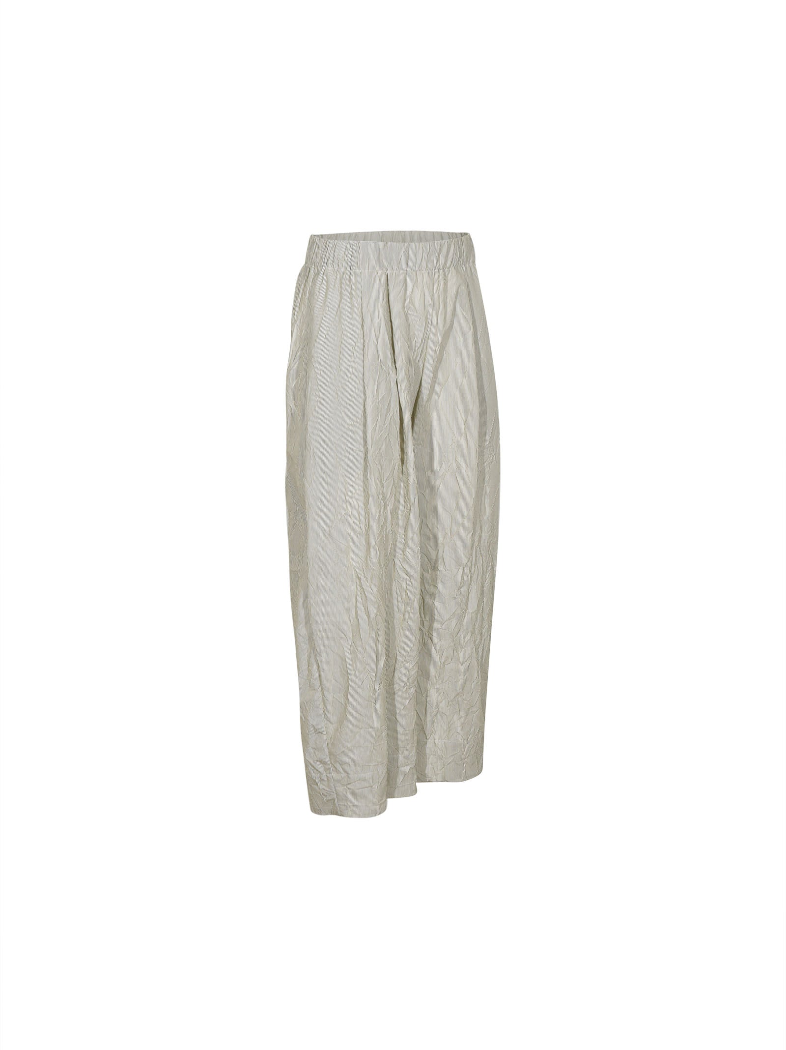 pantaloni  gamba larga con elastico 