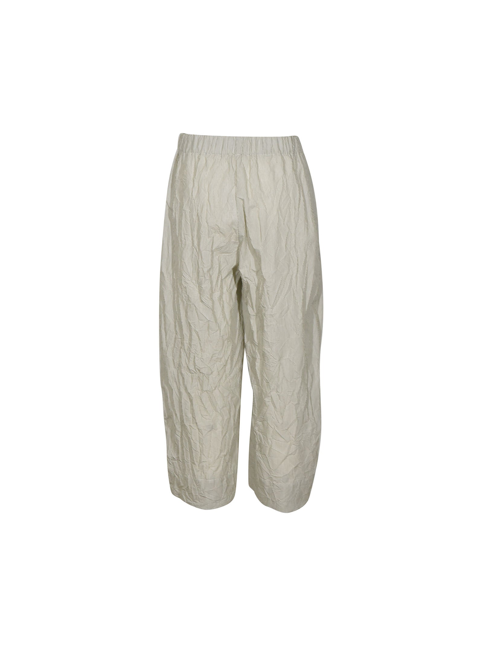 pantaloni  gamba larga con elastico 