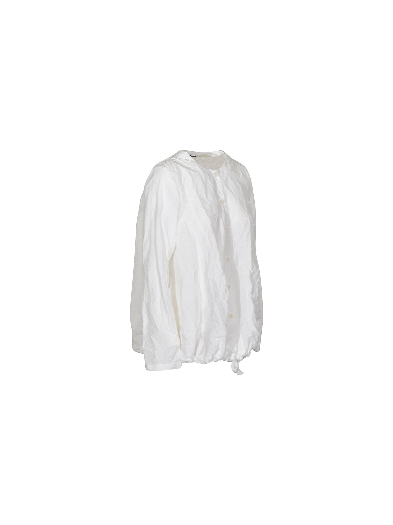 giacca girocollo con coulisse 