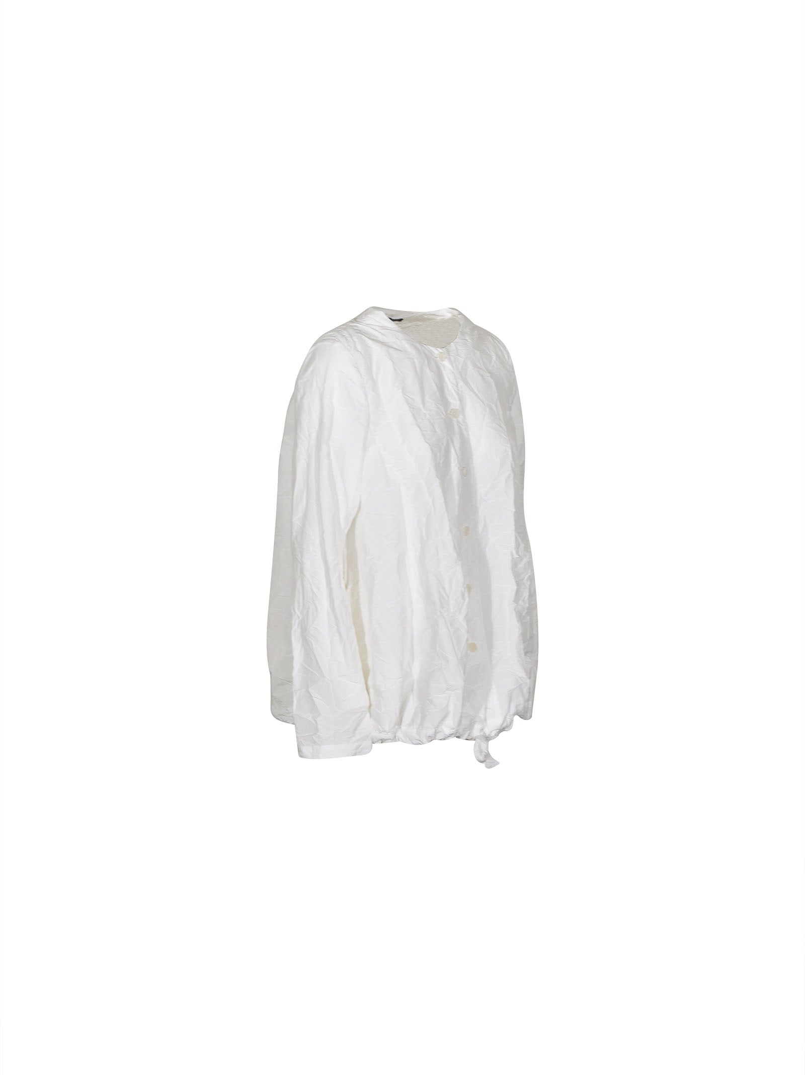 giacca girocollo con coulisse 