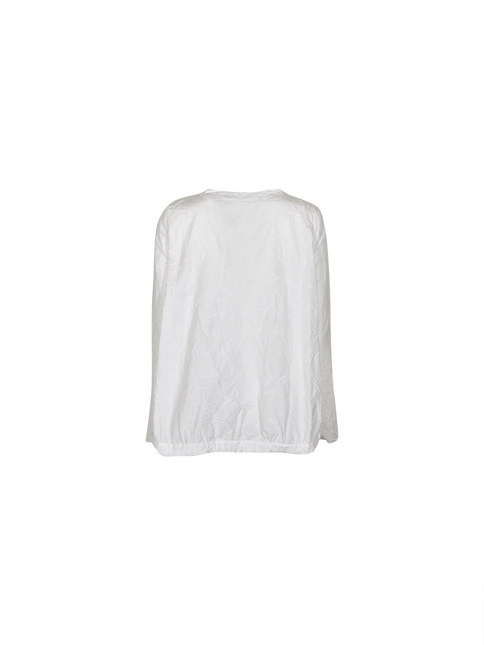 giacca girocollo con coulisse 
