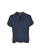 maglia m/m colletto scollo v