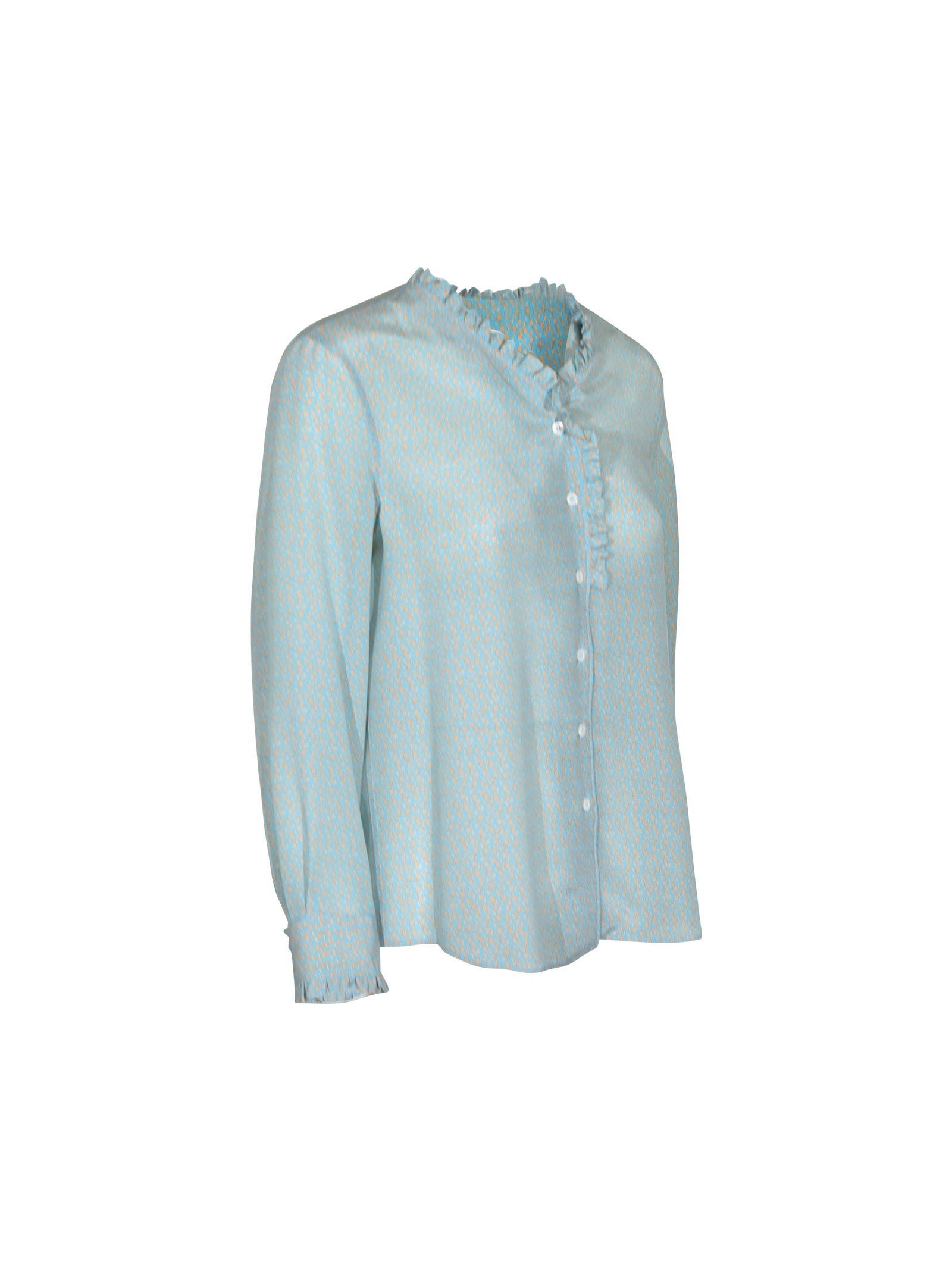 camicia rouches manica al polso 