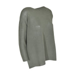 maglia scollo barchetta manica 3/4 con spacchi 