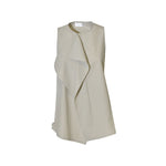 top smanicato drappeggio 