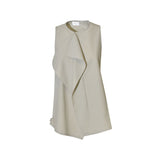 top smanicato drappeggio 