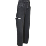 jeans con tagli laterali 