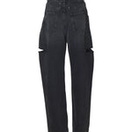 jeans con tagli laterali 