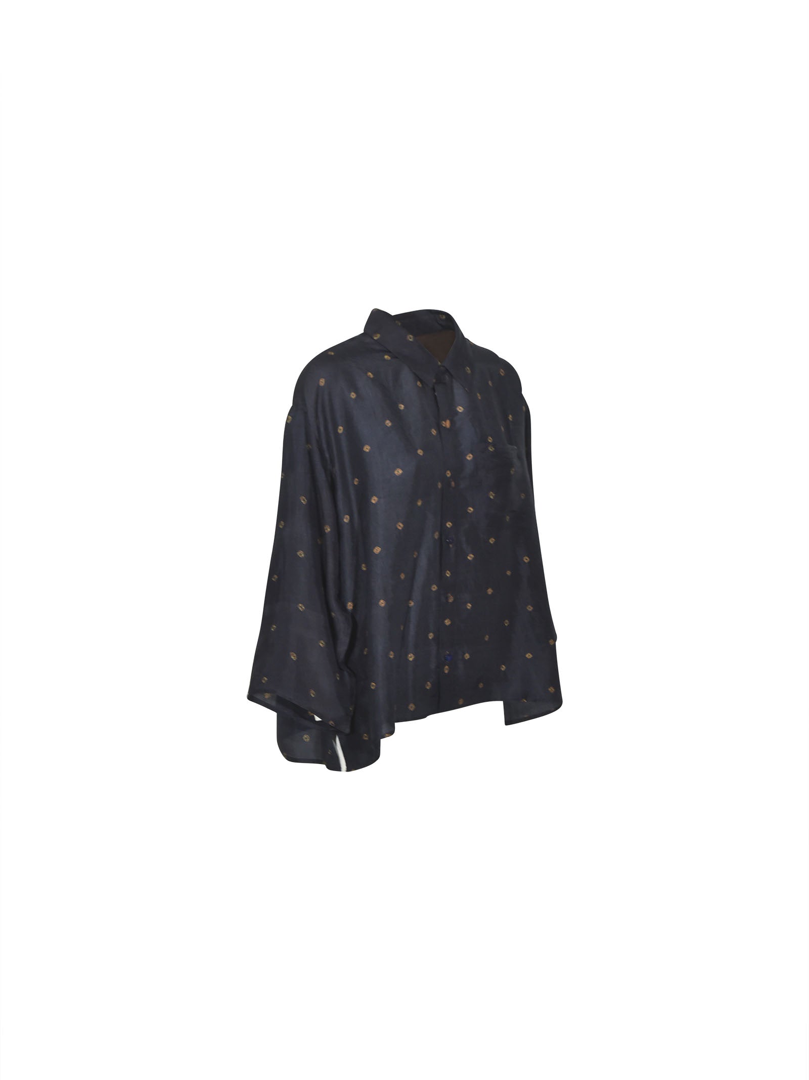 camicia manica tre quarti over 