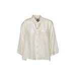 camicia manica tre quarti over 
