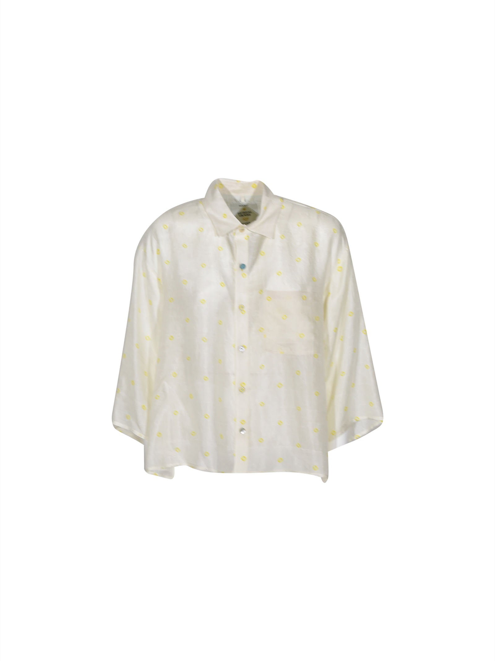 camicia manica tre quarti over 