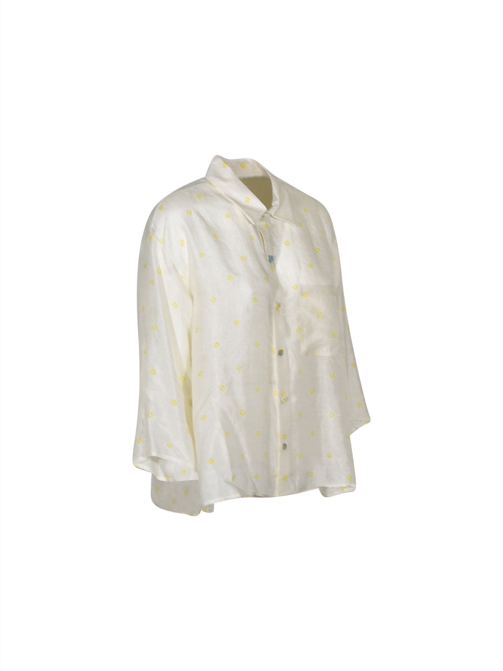 camicia manica tre quarti over 