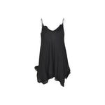 top con punte , spalline sottili e pizzo 