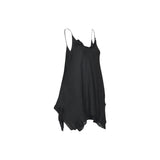 top con punte , spalline sottili e pizzo 