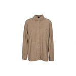 giacca collo camicia bottoni ricoperti 