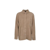 giacca collo camicia bottoni ricoperti 