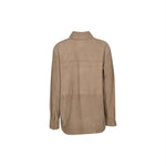giacca collo camicia bottoni ricoperti 