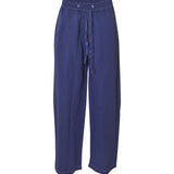 pantaloni elastico in vita con coulisse gamba dritta 