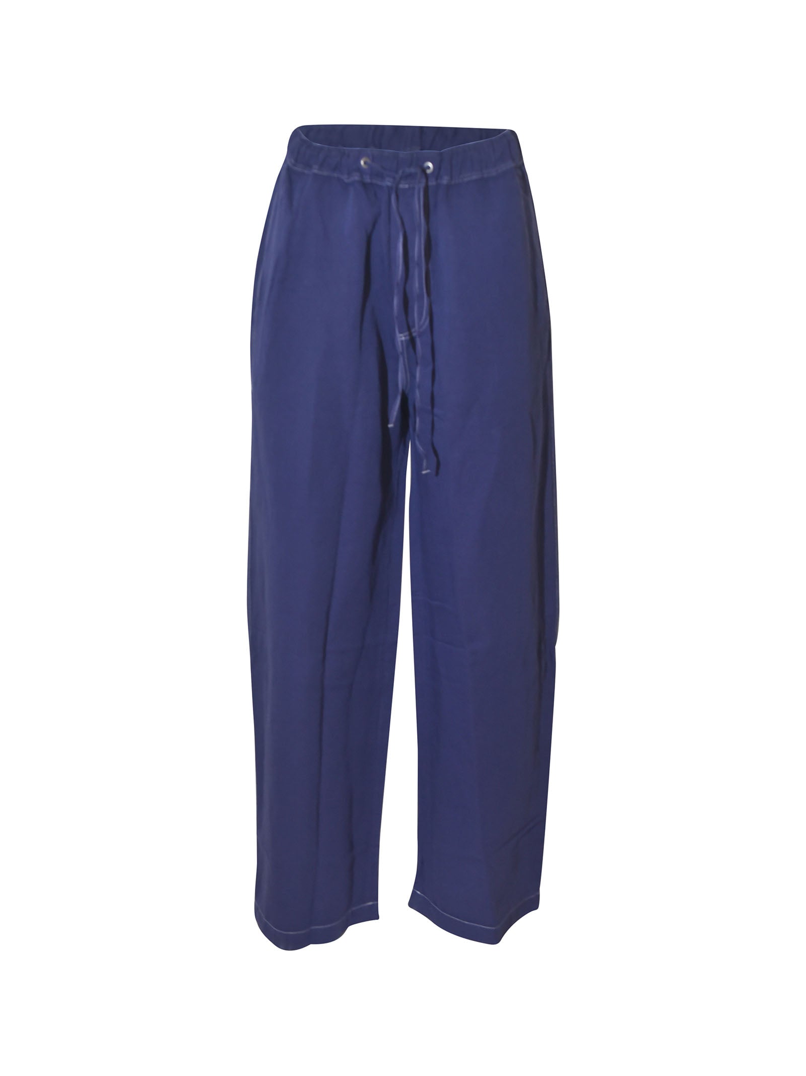 pantaloni elastico in vita con coulisse gamba dritta 