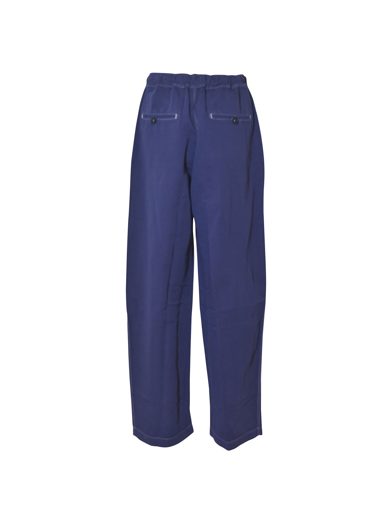 pantaloni elastico in vita con coulisse gamba dritta 