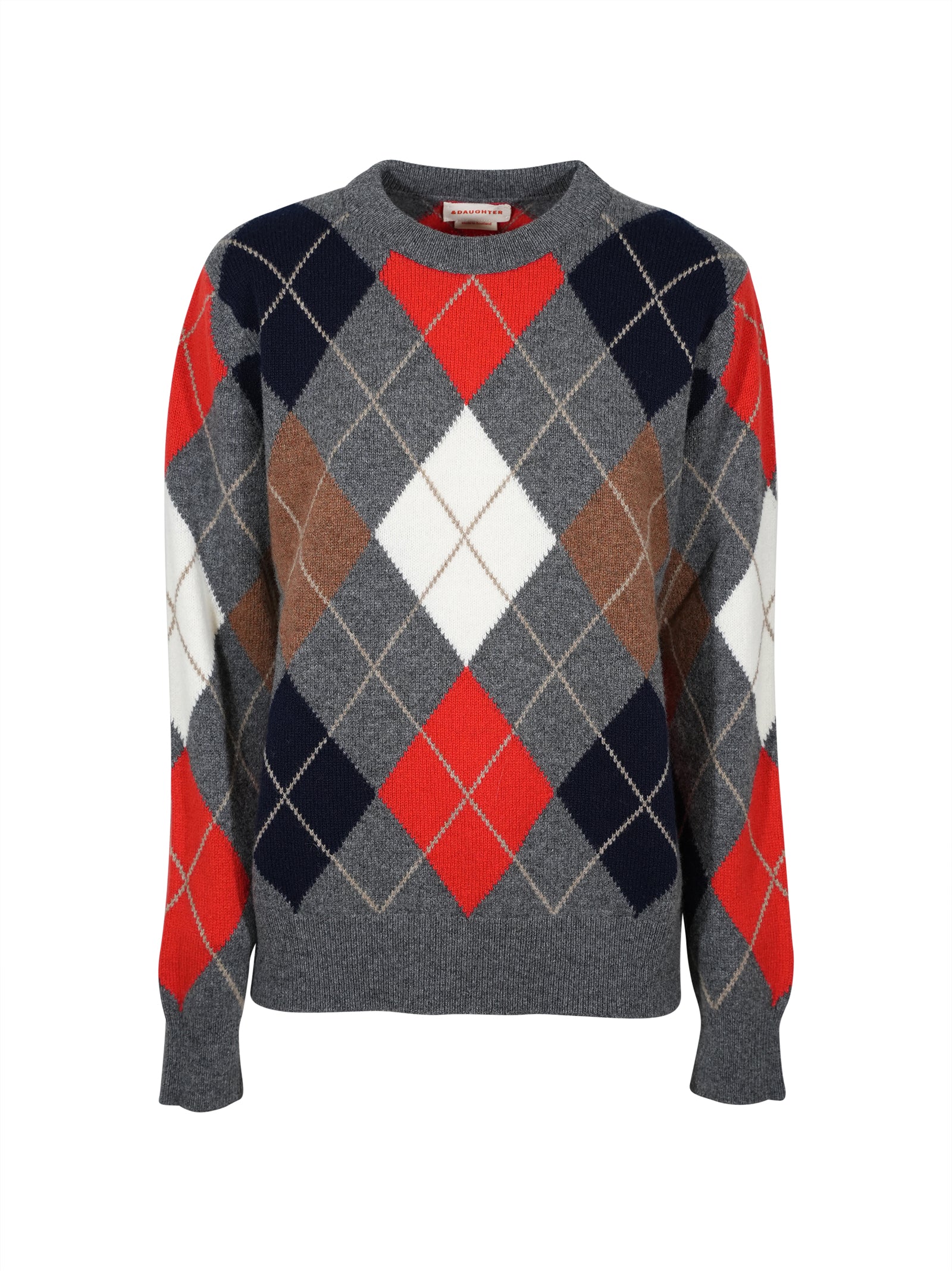 maglia girocollo losanghe 