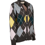 cardigan scollo v losanghe 