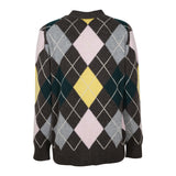 cardigan scollo v losanghe 