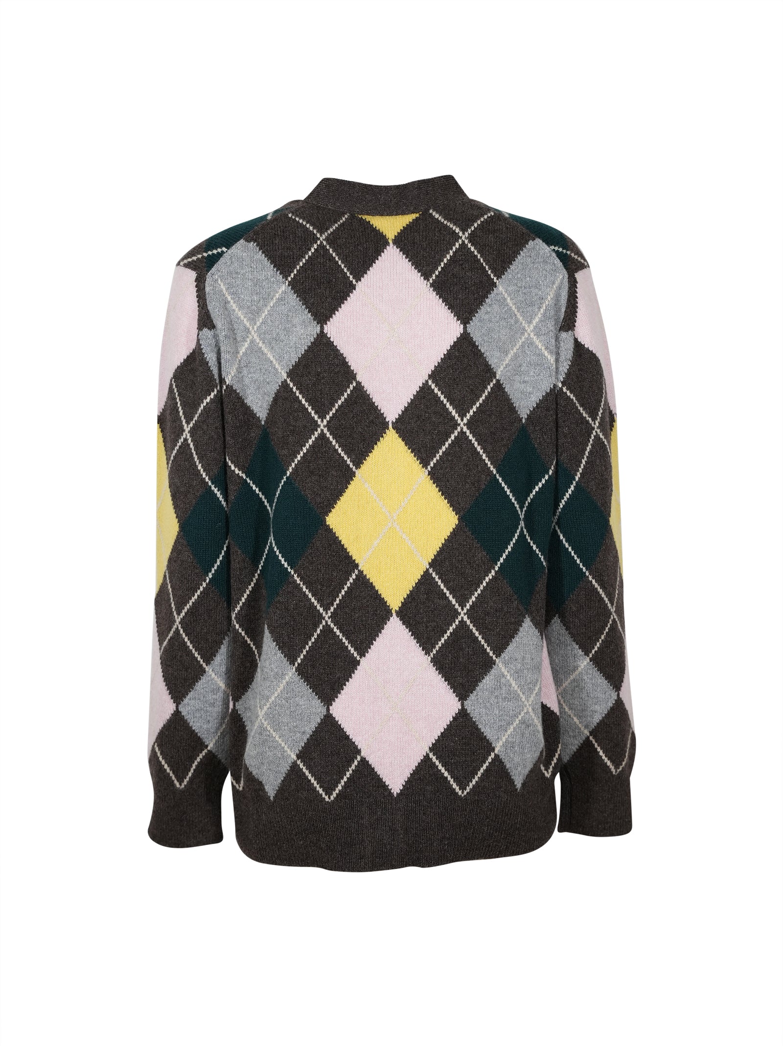 cardigan scollo v losanghe 