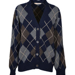 cardigan scollo v losanghe 