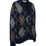 cardigan scollo v losanghe 