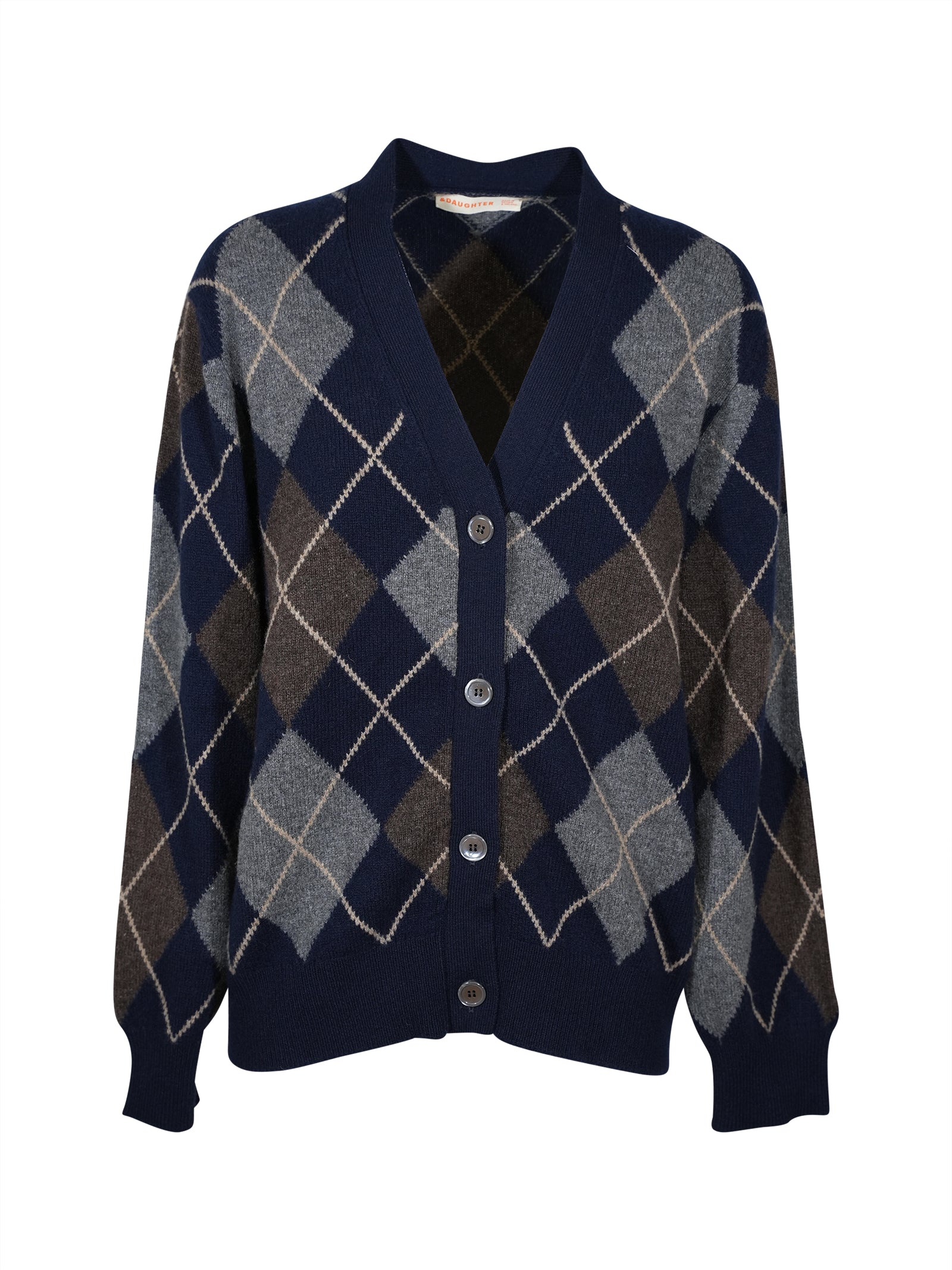 cardigan scollo v losanghe 