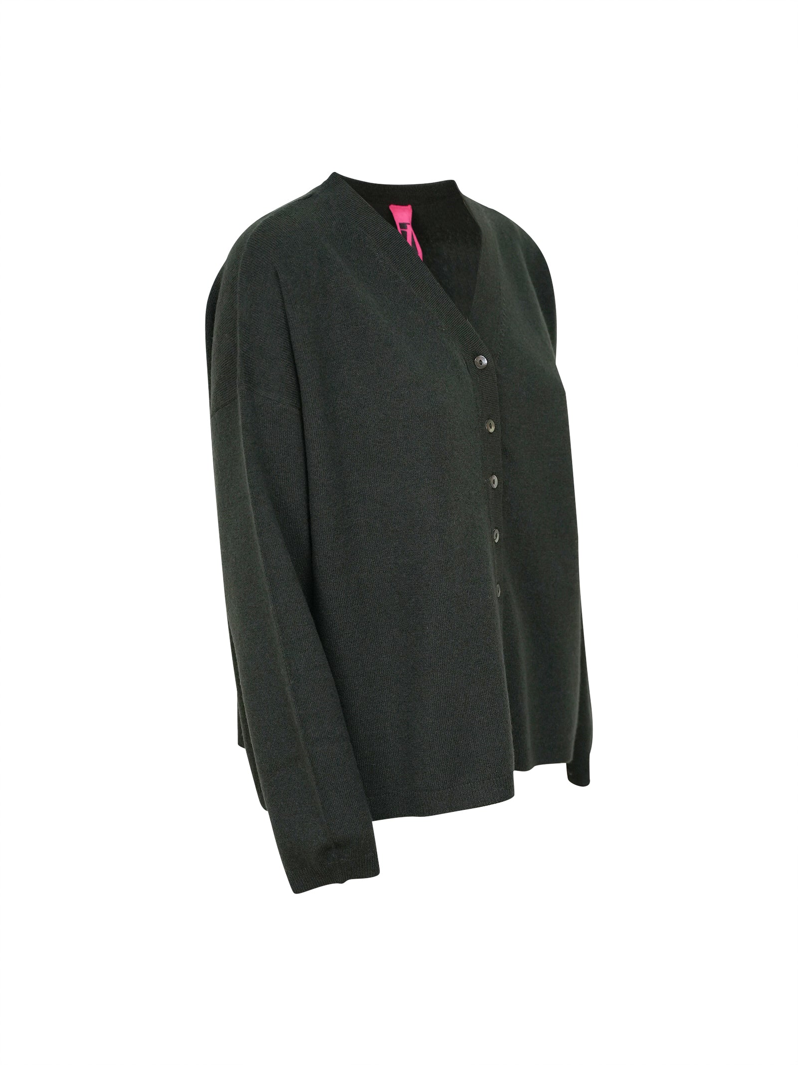 cardigan scatola scollo v 