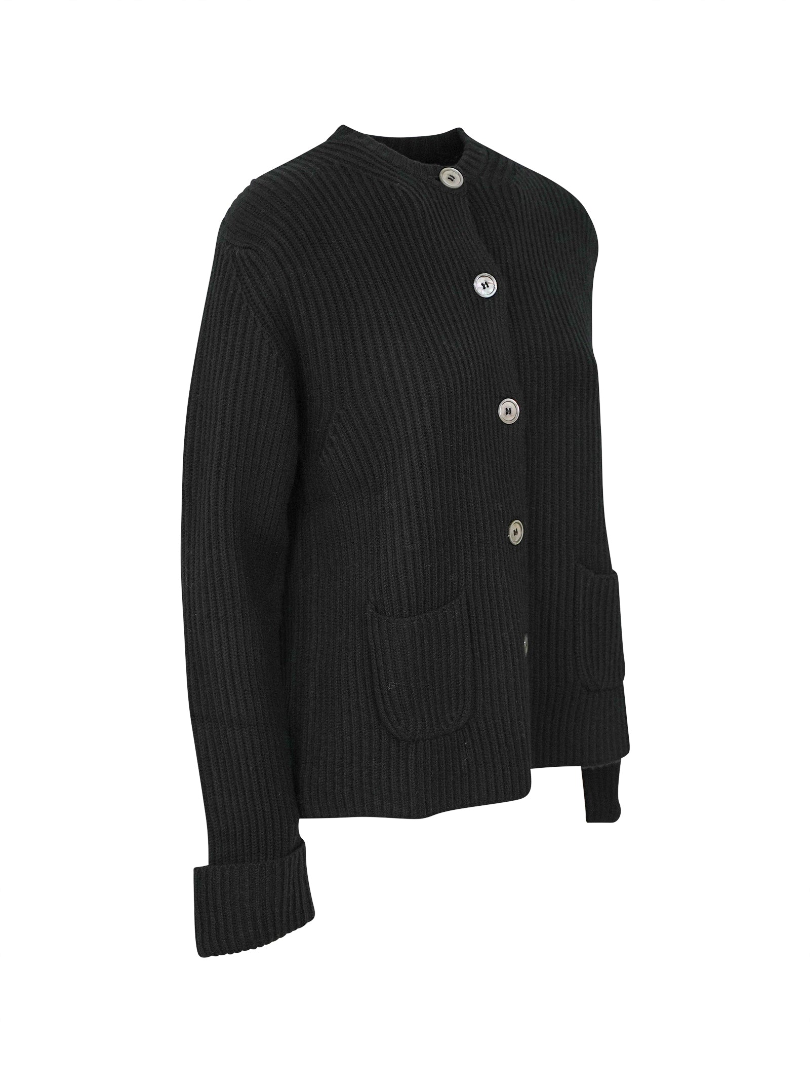 giacca girocollo costa inglese con tasche 