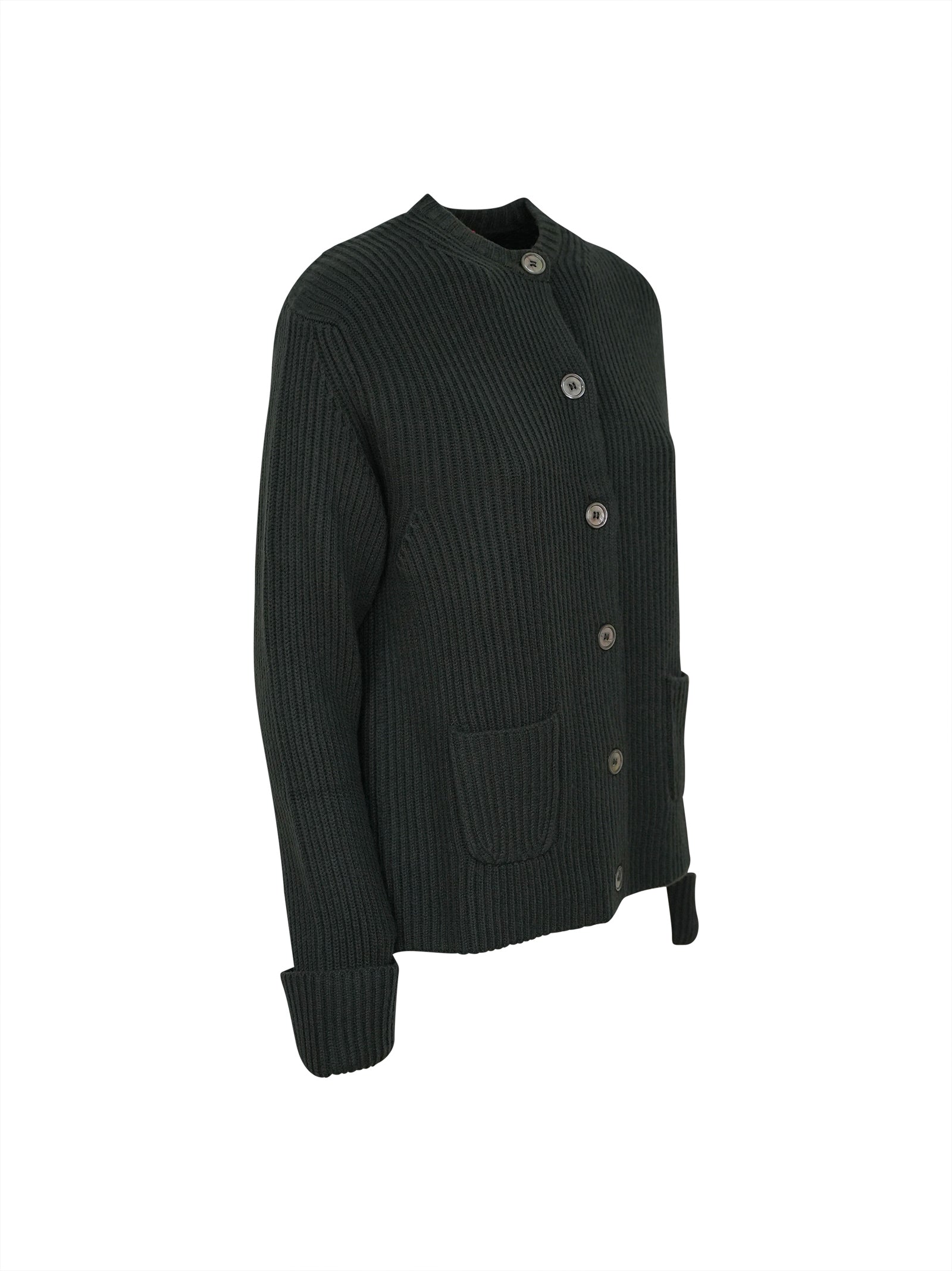 giacca girocollo costa inglese con tasche 