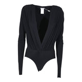 body m/l scollo v spalla imottita 