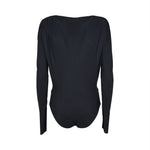 body m/l scollo v spalla imottita 