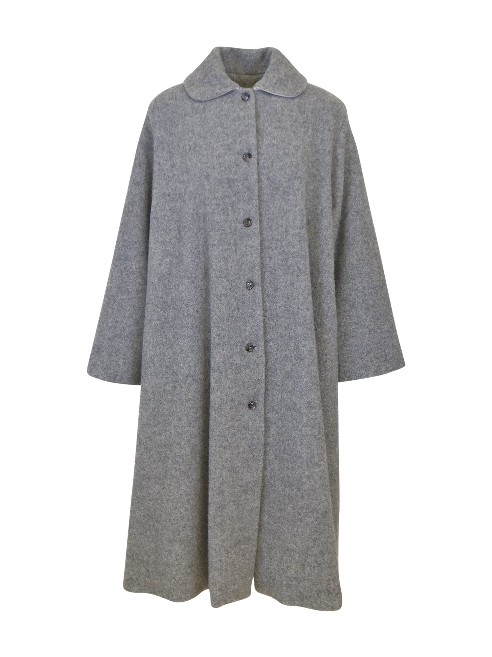 cappotto lungo collo rotondo 
