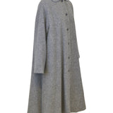 cappotto lungo collo rotondo 