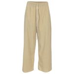 pantaloni velluto a costine gamba larga elastico in vita 