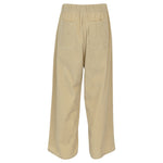 pantaloni velluto a costine gamba larga elastico in vita 