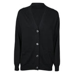 cardigan 4 bottoni collo a v 