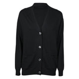 cardigan 4 bottoni collo a v 