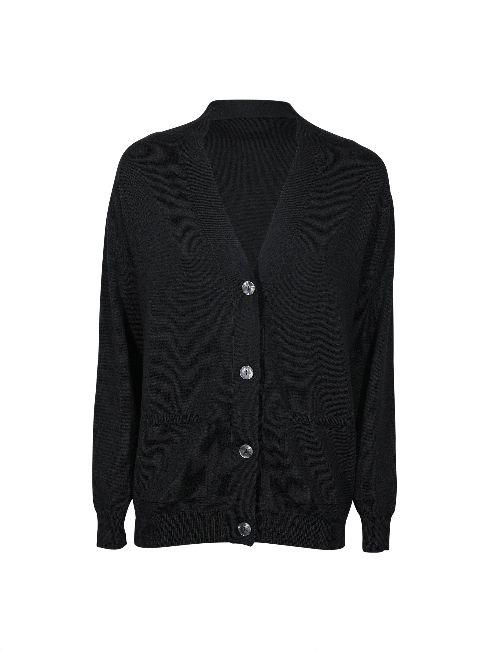 cardigan 4 bottoni collo a v 