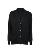 cardigan 4 bottoni collo a v
