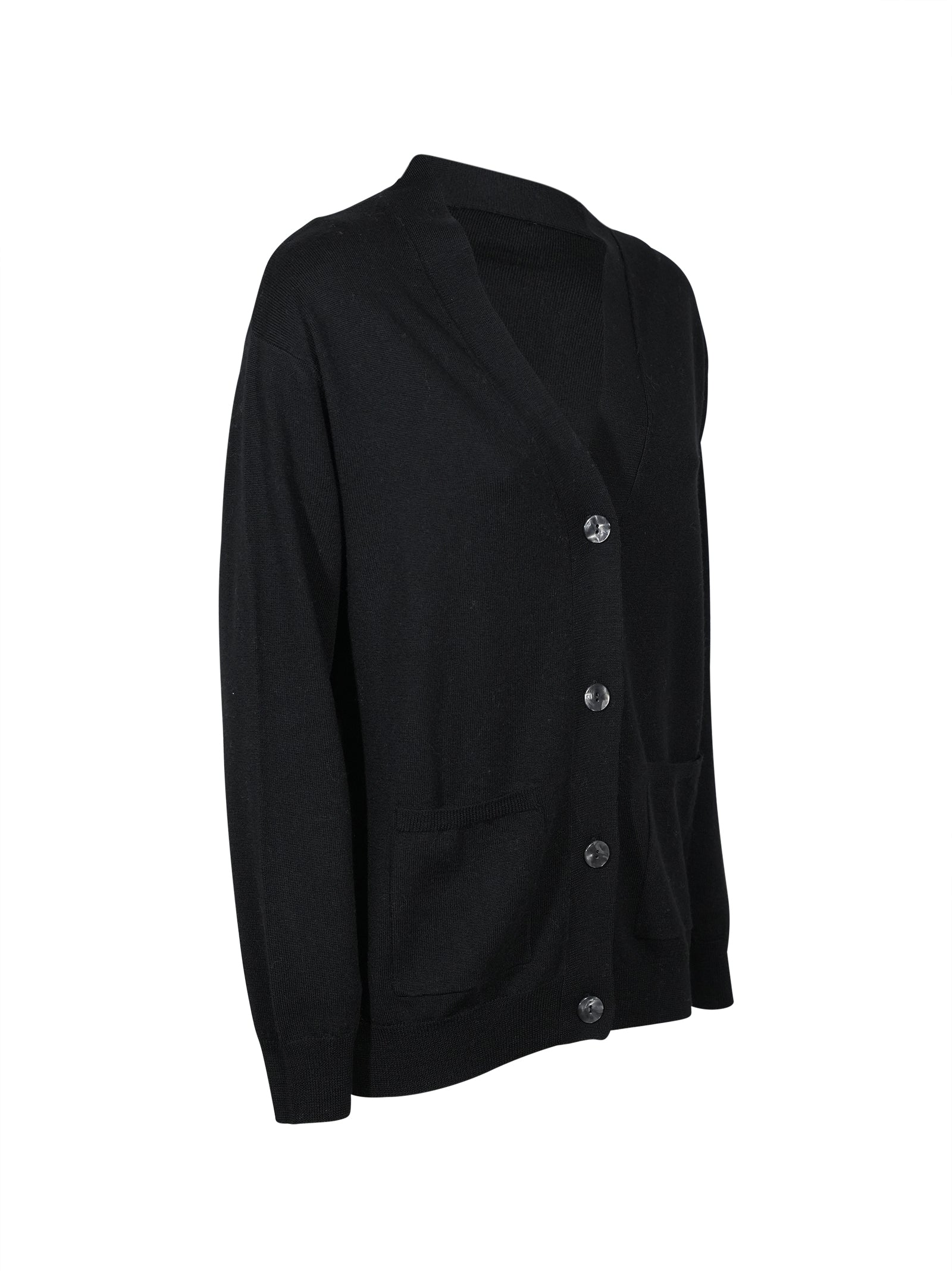 cardigan 4 bottoni collo a v 