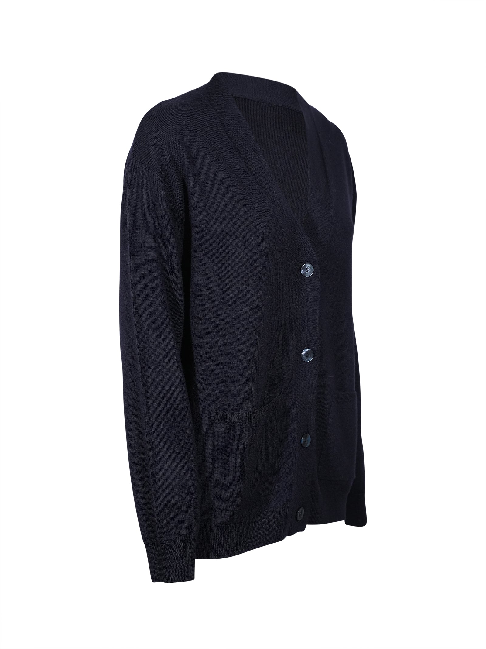cardigan 4 bottoni collo a v 