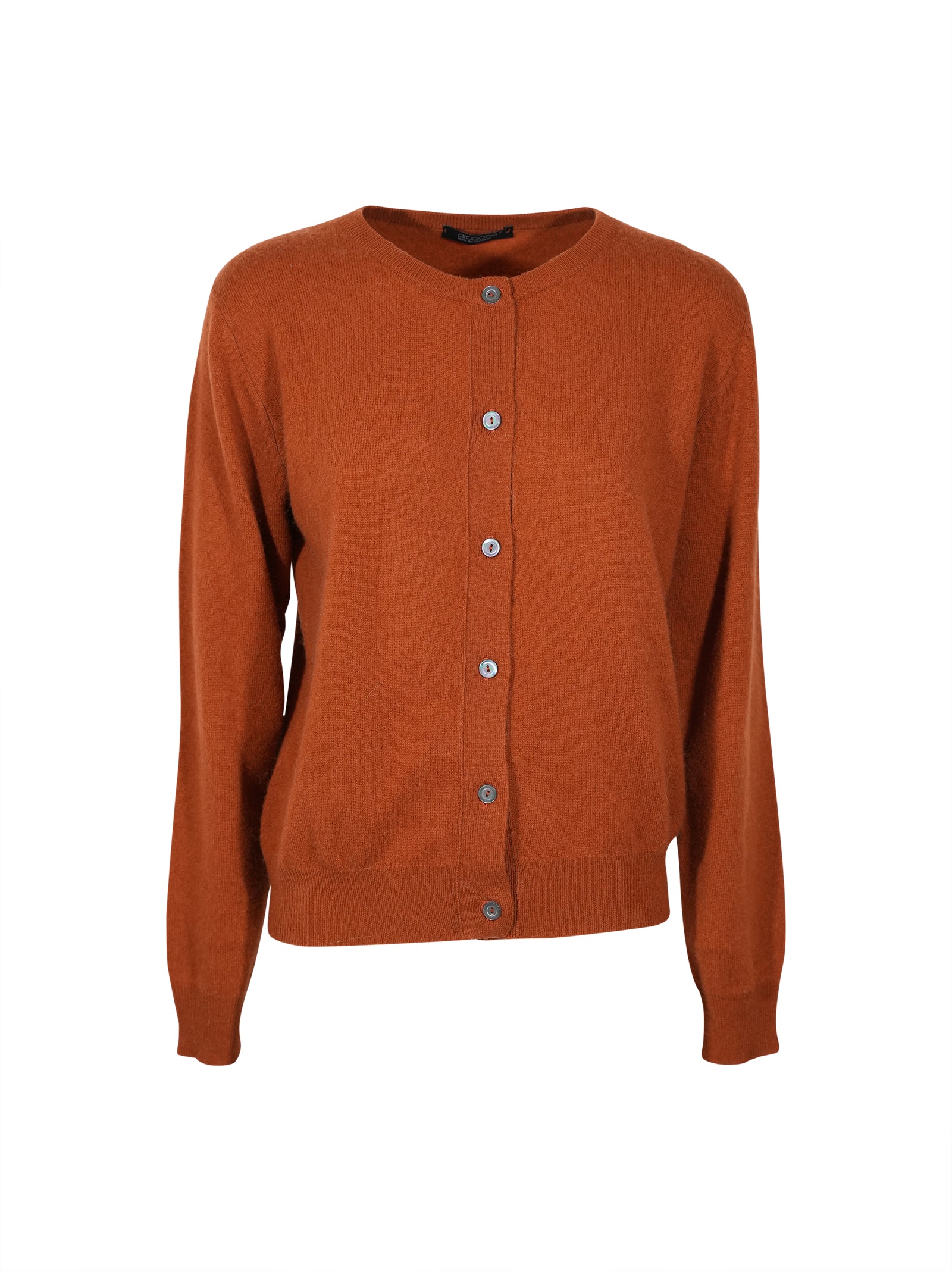 cardigan 6 bottoni girocollo 