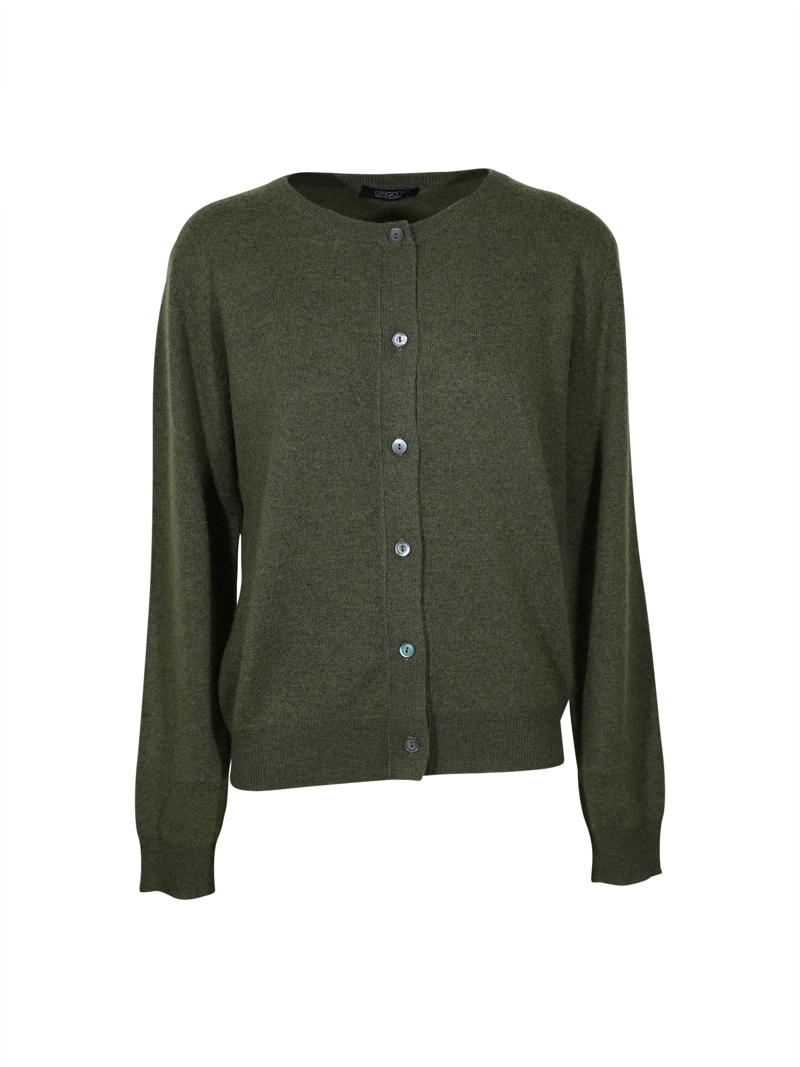 cardigan 6 bottoni girocollo 